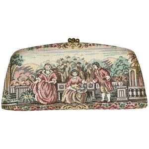 True Vintage Baronet 50s 60s Victorian Style Tapestry Wallet